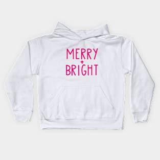 Merry and Bright Christmas Shirt Kids Hoodie